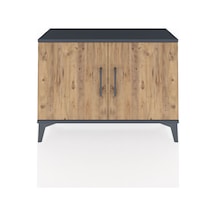 Arges Şifonyer Tek Raflı 2 Kapaklı 88x30x64 Antrasit-çam Antrasit