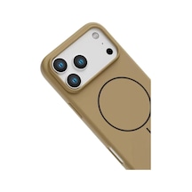 Joko Apple iPhone Uyumlu  17 Pro Max Uyumlu Jully Magsafe Kapak - Çöl Titanyum