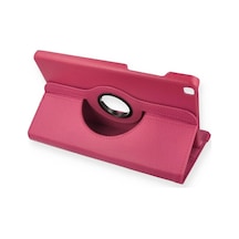 Flzdgnkr Newface Samsung Galaxy T290 Tab A 8 Kılıf 360 Tablet Deri Kılıf - Pembe