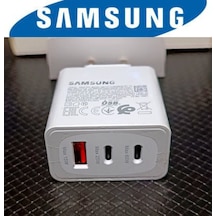 Samsung Uyumlu 3in1 Trio 65w 2xpd + Usb Ev Tipi Şarj Aleti Set 3 Çıkışlı