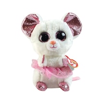 Ty Beanie Boos Tütülü Peluş Fare Nina 17 Cm Açık Bej
