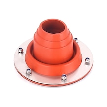 Novahub Çadır İçin Soba Jakı Kiti Esnek Çatı Silikon Metal Çatı Borusu Yanıp Sönen Yüksek Sıcaklık Kırmızı Kırmızı