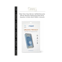 Özel Seri Cep Ekranı Şeffaf Koruma Ekran Örtüsü Samsung S26 Ultra Uyumlu 0.2mm Anti-static Unlock