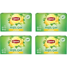 Lipton Berrak Limonlu Bardak Süzen Poşet Yeşil Çay 20'li Paket X 4 Adet
