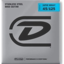 Jim Dunlop Dbsbs45125 Super Bright Stainless Steel 5 Telli Bas Gi