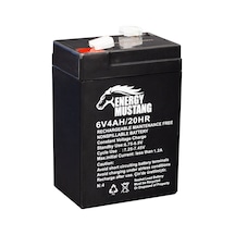 Ayt Energy Mustang 6 Volt 4 Amper Kuru Işıldak Lamba Aküsü 70x48x101 Mm