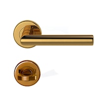 Condi 101 Pvd Mat Altın Rozetlı Kapı Kolu Altın Rozetli Wc Tk