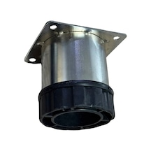 Cateksss Tablalı Ayarlı Metal Dolap Tezgah Baza Koltuk Kanepe Ayağı Krom Çap:51 Mm 6 Cm - 20 Li Paket
