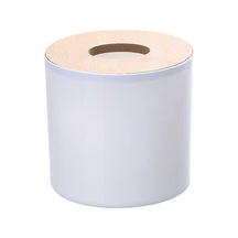 Bambu Kapaklı Mendil Kutusu, Yuvarlak Mendil Kutusu, Peçete Kutusu