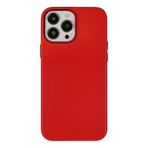 Mep Apple iPhone Uyumlu 13 Pro Max Kılıf Asya Deri Silikon - Kırmızı Najmaddin renkli