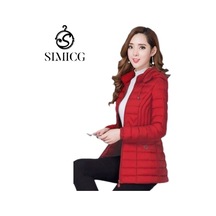 Kısa, Hafif, Yeni Dar Kesim Kadın Ceketi Kırmızı