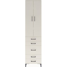 Arges Dolap 4 Raflı 5 Çekmeceli 2 Kapaklı 60x30x243 Aytaşı-ay... Aytaşı