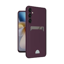 Mey İthalat Samsung Uyumlu Galaxy A26 Kılıf Kelvin Kartvizitli Silikon - Derin Mor