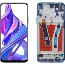 Huawei P Smart Pro Lcd Ekran Dokunmatik Mavi Çıtalı