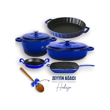Lava Döküm 5x New Heritage Serisi Döküm Demir Tencere & Tava Seti 001