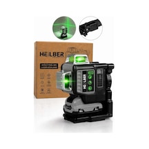 Heilber Ba0115372 12 Satır Şarjlı Yeşil Işık Lazer Hizalama Ve Terazi Cihazı 12v 2ah Akülü, Otomatik Hassa
