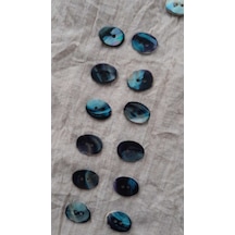 Doğal Hakiki İnci Midye Kabugu Düğme 14x20 Mm 10 Adet