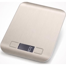 Dijital Mutfak Terazisi 5 Kg, Paslanmaz Çelik Yüzeyli Lcd Ekranlı Hassas Gram Ölçer, Dara Fonksiyonlu Mutfak Tartı Diğer 69821093