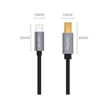 Lightning To Mıdı Usb-b İpad Uyumlu Müzik Enstrüman Kablosu