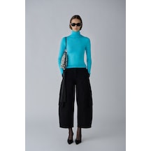 Suud Collection Turkuaz Boğazlı Body