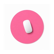 Microcase Oval Tasarım Bilgisayar Laptop Deri Mouse Pad Al5590 Açık Pembe