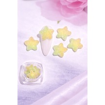 Candy Glow 3d Sugar Star Nail Charm Lemon Mint No:12