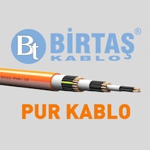 Birtaş Ef6512-pur-12x0.50 ,kesit 0.50mm 12-damar/çok Telli Ağırşart Hareketli Pur Kablo