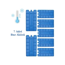 Ns Reliable Buz Aküsü Kasedi Ice Box Soğuk Zincir - 7 Adet Mavi