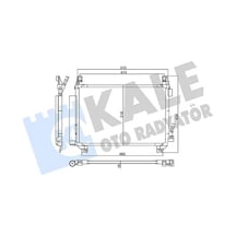 Toyota Yaris Klima Radyatoru 1.33 2012-2017 Kale 357805