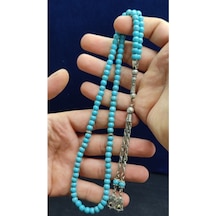 Tesbih Sakarya Turkuaz Firuze Taşı Namaz Tesbih 99'lu 6 MM