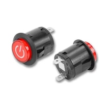 Ic-180E 26Mm Yaylı Rocker Buton Işıksız 'Power' Simgeli 2 Bacaklı