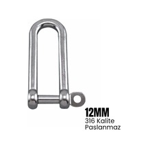Shuıvan Zincir Kilidi 12mm Uzun Tip - 316 Paslanmaz-1647