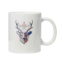 Kupa Bardak Triangles Deer Geyik