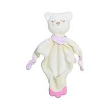 Diş Kaşıyıcılı Uyku Arkadaşım Pembe Açık Bej
