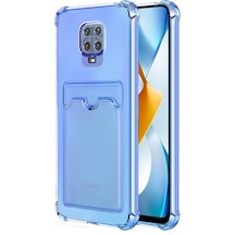 Microsonic Xiaomi Redmi Note 9 Pro Card Slot Shock Kılıf Füme