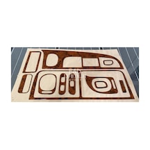 Hyundai H100 1998-2004 Torpido Konsol Trim Ön Göğüs Maun Kaplama Maun Renk Set