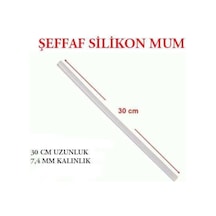 Mum Silikon İnce 7 MMx30 CM Sıcak Mum Silikon Çubuk Uç 1 KG 80 A N11.184