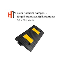 Eşik Rampası, Kauçuk Otopark Rampası, Kaldırım Rampası 50 X 20 X 4 Cm