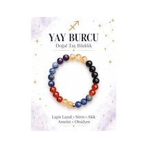 Yay Burcuna Özel Doğaltaş Bileklik Sarı - 935178753 Sarı
