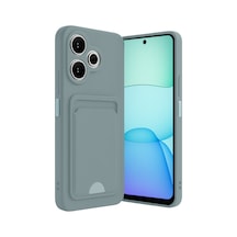 Xiaomi Redmi 13 4g Uyumlu Kılıf Kelvin Kartvizitli Silikon - Açık Yeşil