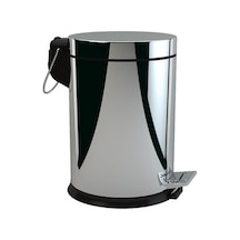 3Lt Krom Pedallı Çöp Kovası Krom