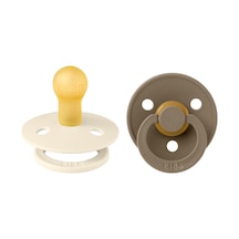 Bibs Colour İkili Kauçuk Emzik- Ivory/Dark Oak 0-6 Ay
