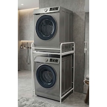 Bezos Çamaşır Makinesi Rafı Metal Beyaz 66 Cm Mmbz