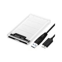 6642 2.5" Usb 3.0 Harici Ssd Harddisk Şeffaf Taşınabilir Hdd Sata Kutusu Usb 3.0 İle 5 Gbps A Kadar Veri Aktarımı Usb 2.0 Or 1.1destekli Tak-çalıştır Led Işıklı 4tb 4000gb Destekli