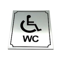 Wc Tuvalet Tabelası Engelli, Yönlendirme Levhası 10 Cm X 12 Cm