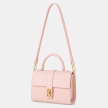 Housebags Kadın Kilit Sistemli El Ve Omuz Çantası Açık Pembe