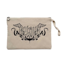 Arkona Logo Krem Clutch Astarlı Cüzdan / El Çantası Krem