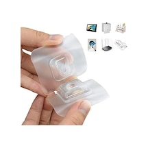 20 Sets Sihirli Kanca Çıft Taraflı Çok Amaçlı Kancalar Kendinden Yapışkanlı Şeffaf Su Geçırmez Ve Yağ Geçırmez. Mutfak Banyo Oturma Odası Içın Delme Yok Çıkarılabilir Max 10kg 100