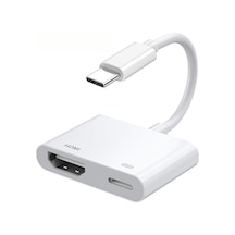 Xiyyadms İphone Uyumlu 16/15 İçin Usb-c'den Hdmı'ye 4k 30hz Adaptör, Tv Bağlantısı Ve Kolay Kullanım
