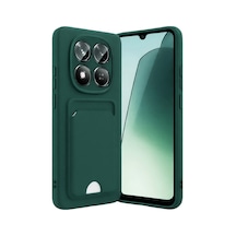 Xiaomi Redmi Note 15 4g Uyumlu Kelvin Kartvizitli Silikon - Koyu Yeşil